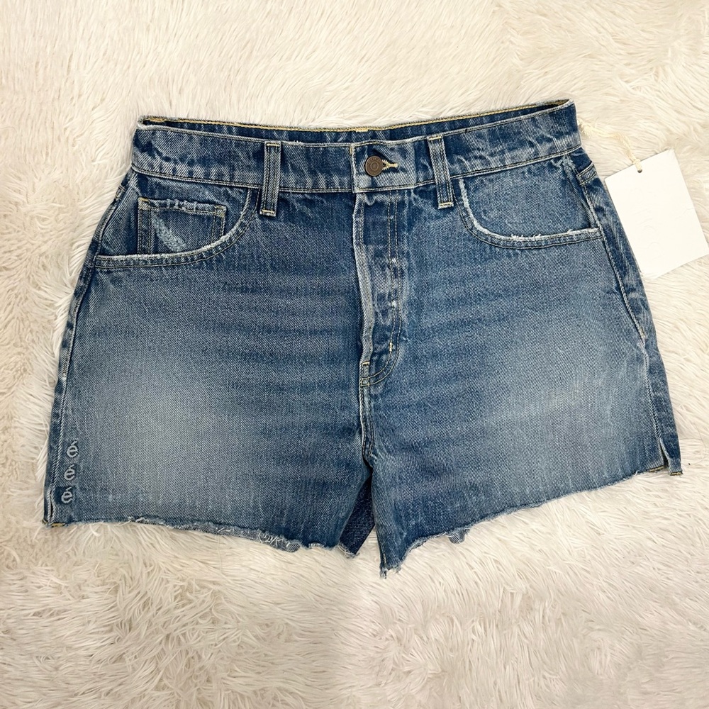 Etica x Free People High Rise Button Fly Jean Shorts
